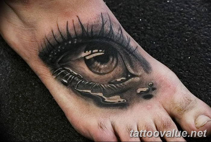 photo of eye tattoo 27.11.2018 №224 - an example of a finished eye tattoo - tattoovalue.net
