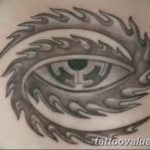 photo of eye tattoo 27.11.2018 №228 - an example of a finished eye tattoo - tattoovalue.net