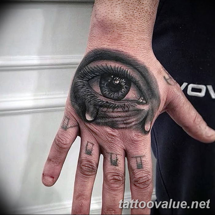 photo of eye tattoo 27.11.2018 №234 - an example of a finished eye tattoo - tattoovalue.net