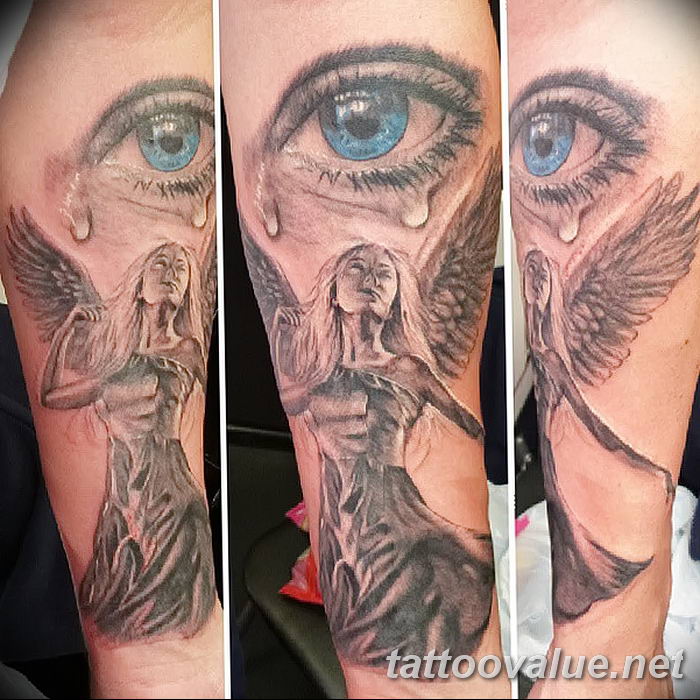 photo of eye tattoo 27.11.2018 №242 - an example of a finished eye tattoo - tattoovalue.net
