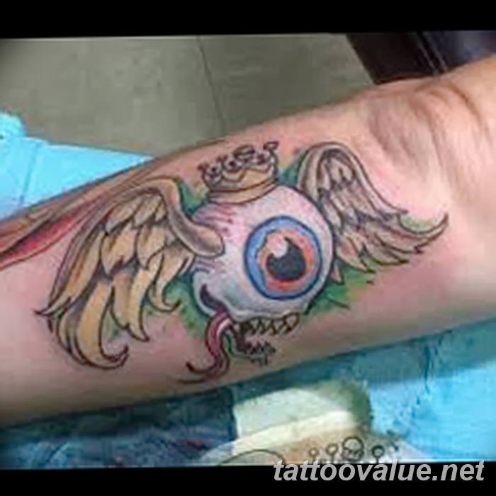 photo of eye tattoo 27.11.2018 №244 - an example of a finished eye tattoo - tattoovalue.net