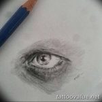 photo of eye tattoo 27.11.2018 №250 - an example of a finished eye tattoo - tattoovalue.net