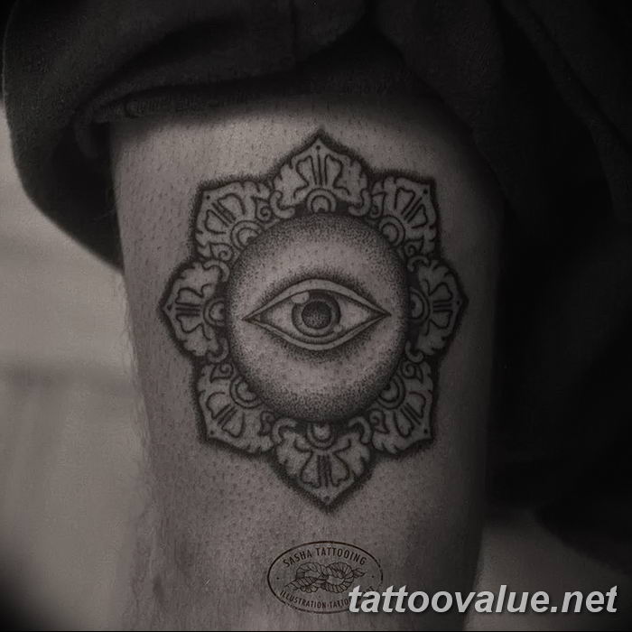 photo of eye tattoo 27.11.2018 №252 - an example of a finished eye tattoo - tattoovalue.net