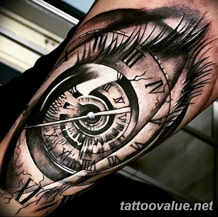 photo of eye tattoo 27.11.2018 №253 - an example of a finished eye tattoo - tattoovalue.net