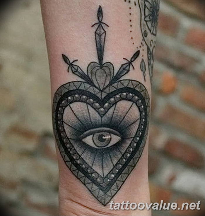 photo of eye tattoo 27.11.2018 №257 - an example of a finished eye tattoo - tattoovalue.net