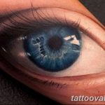 photo of eye tattoo 27.11.2018 №259 - an example of a finished eye tattoo - tattoovalue.net