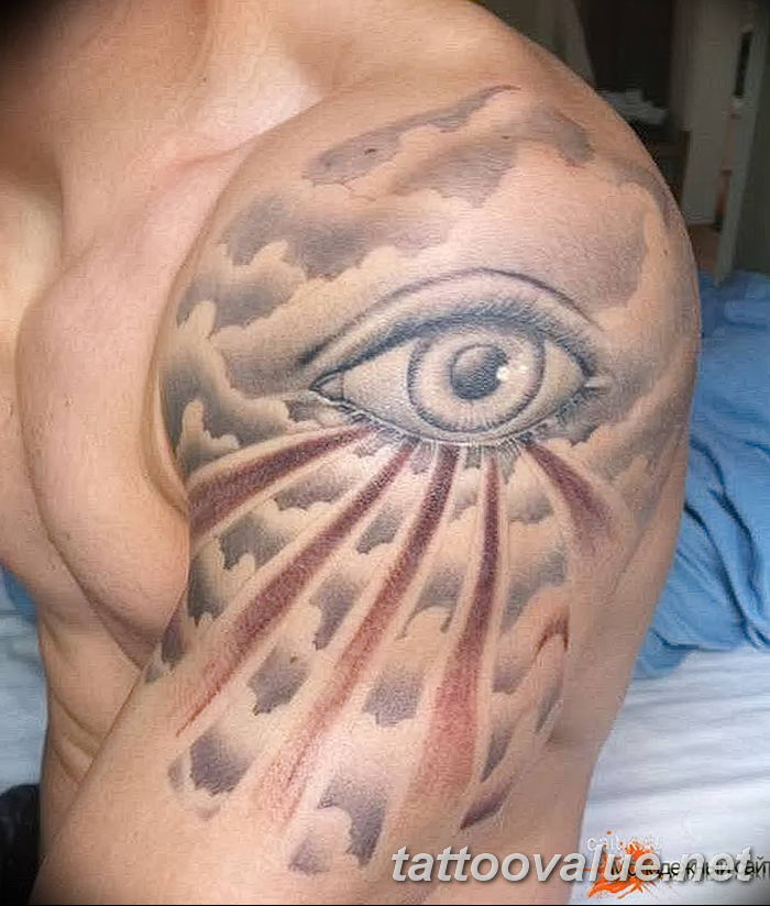 photo of eye tattoo 27.11.2018 №267 - an example of a finished eye tattoo - tattoovalue.net