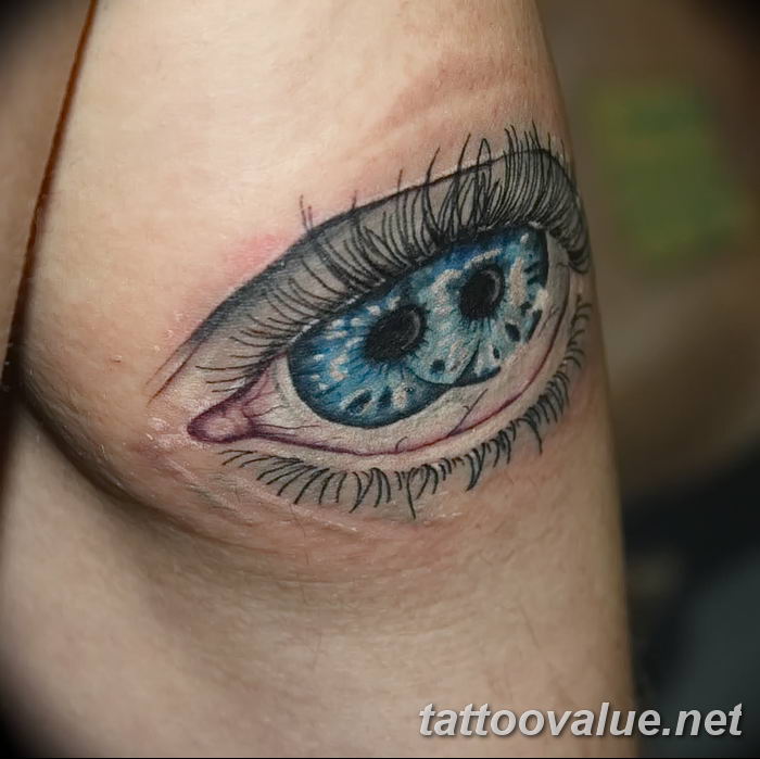 photo of eye tattoo 27.11.2018 №271 - an example of a finished eye tattoo - tattoovalue.net