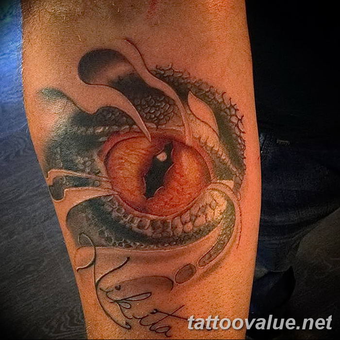 photo of eye tattoo 27.11.2018 №282 - an example of a finished eye tattoo - tattoovalue.net