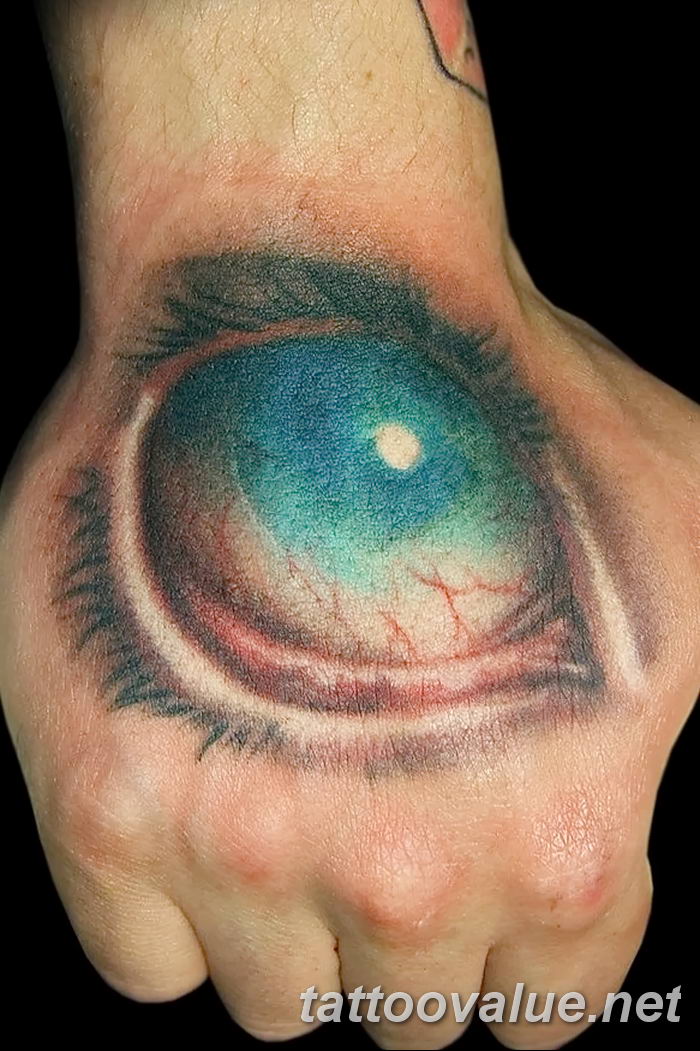 photo of eye tattoo 27.11.2018 №288 - an example of a finished eye tattoo - tattoovalue.net