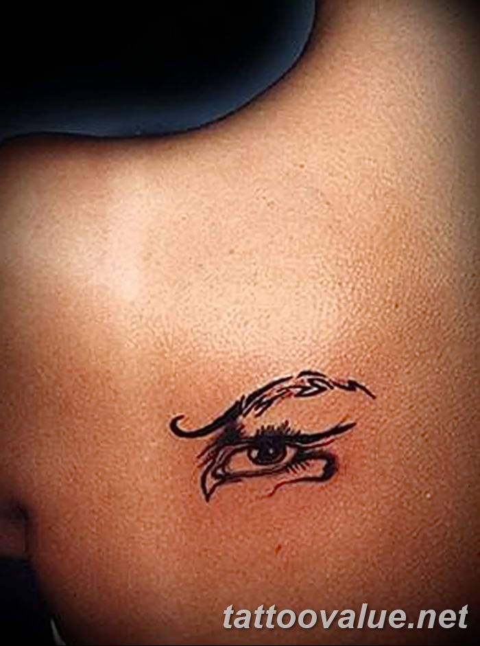photo of eye tattoo 27.11.2018 №293 - an example of a finished eye tattoo - tattoovalue.net