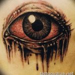 photo of eye tattoo 27.11.2018 №294 - an example of a finished eye tattoo - tattoovalue.net