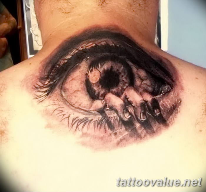 photo of eye tattoo 27.11.2018 №298 - an example of a finished eye tattoo - tattoovalue.net