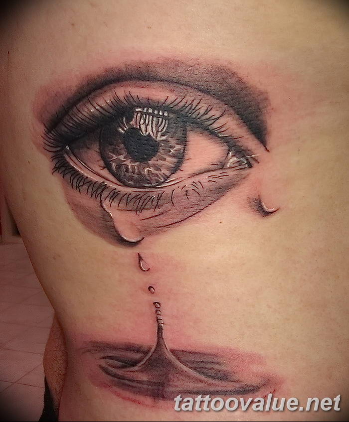 photo of eye tattoo 27.11.2018 №305 - an example of a finished eye tattoo - tattoovalue.net
