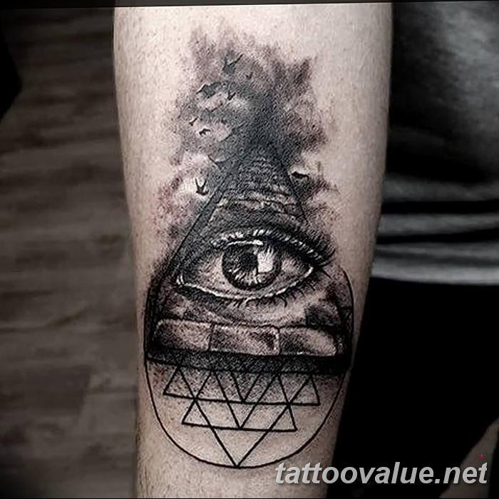 photo of eye tattoo 27.11.2018 №317 - an example of a finished eye tattoo - tattoovalue.net