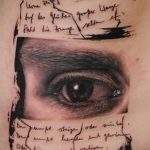 photo of eye tattoo 27.11.2018 №320 - an example of a finished eye tattoo - tattoovalue.net