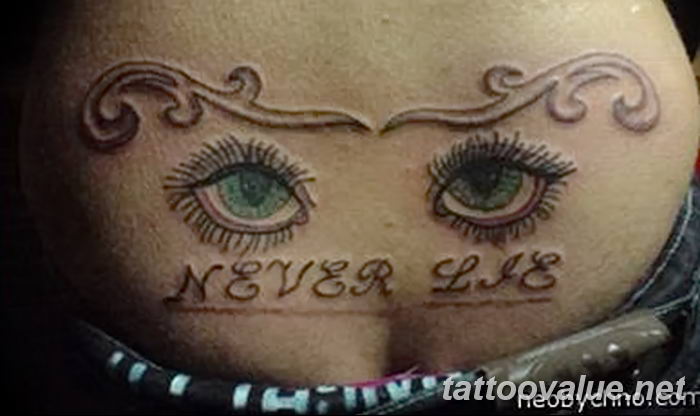 photo of eye tattoo 27.11.2018 №322 - an example of a finished eye tattoo - tattoovalue.net
