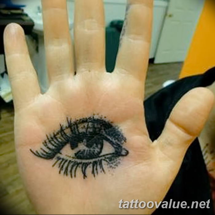 photo of eye tattoo 27.11.2018 №323 - an example of a finished eye tattoo - tattoovalue.net