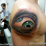 photo of eye tattoo 27.11.2018 №325 - an example of a finished eye tattoo - tattoovalue.net