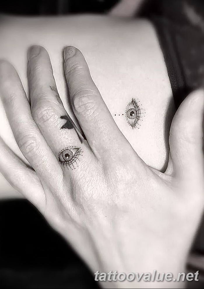 photo of eye tattoo 27.11.2018 №328 - an example of a finished eye tattoo - tattoovalue.net