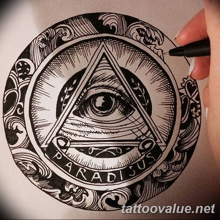 photo of eye tattoo 27.11.2018 №339 - an example of a finished eye tattoo - tattoovalue.net