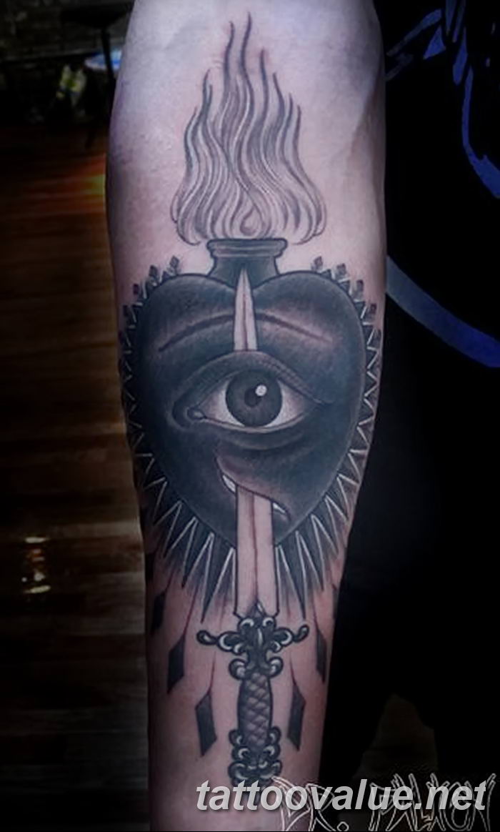 photo of eye tattoo 27.11.2018 №340 - an example of a finished eye tattoo - tattoovalue.net
