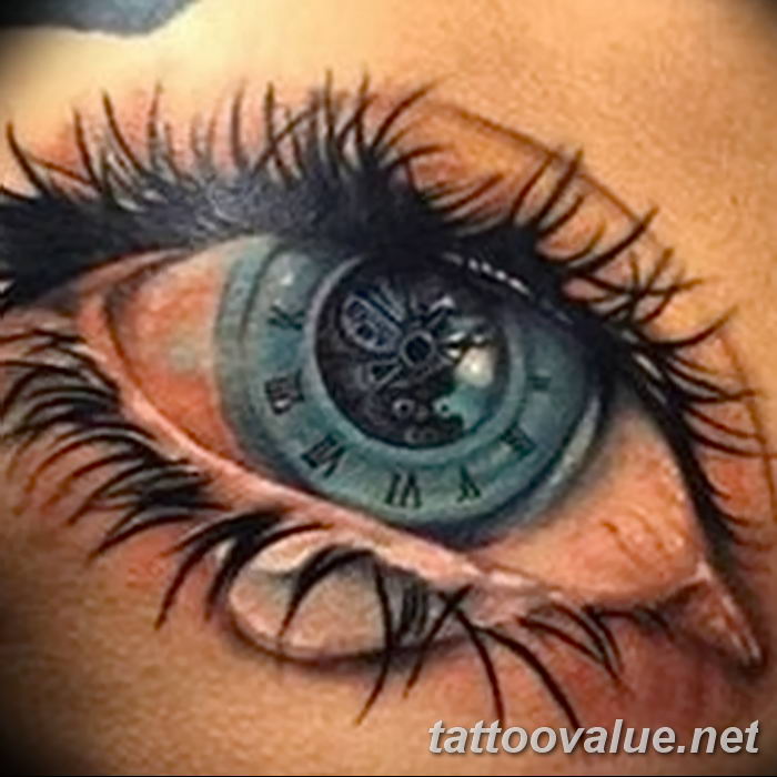 photo of eye tattoo 27.11.2018 №349 - an example of a finished eye tattoo - tattoovalue.net
