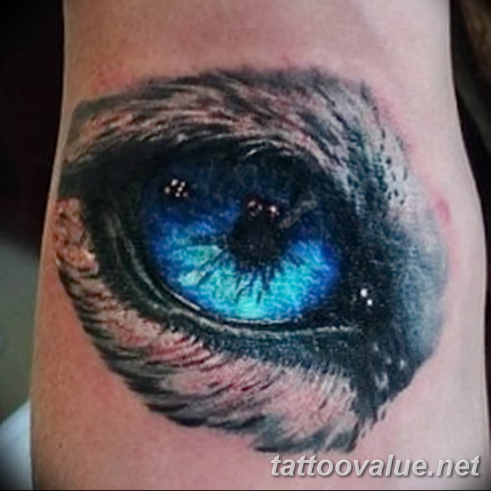 photo of eye tattoo 27.11.2018 №350 - an example of a finished eye tattoo - tattoovalue.net