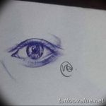 photo of eye tattoo 27.11.2018 №354 - an example of a finished eye tattoo - tattoovalue.net