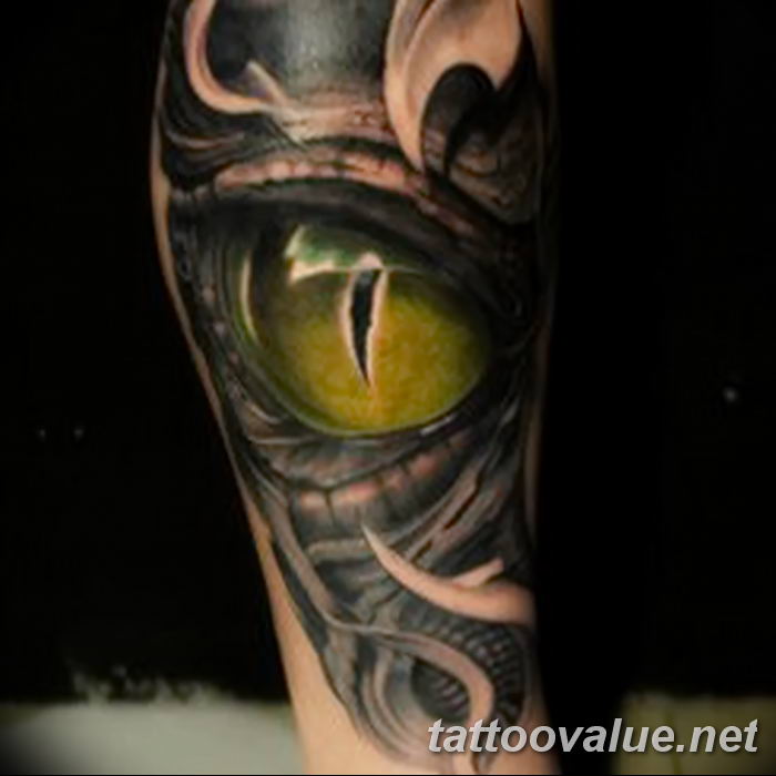 photo of eye tattoo 27.11.2018 №359 - an example of a finished eye tattoo - tattoovalue.net