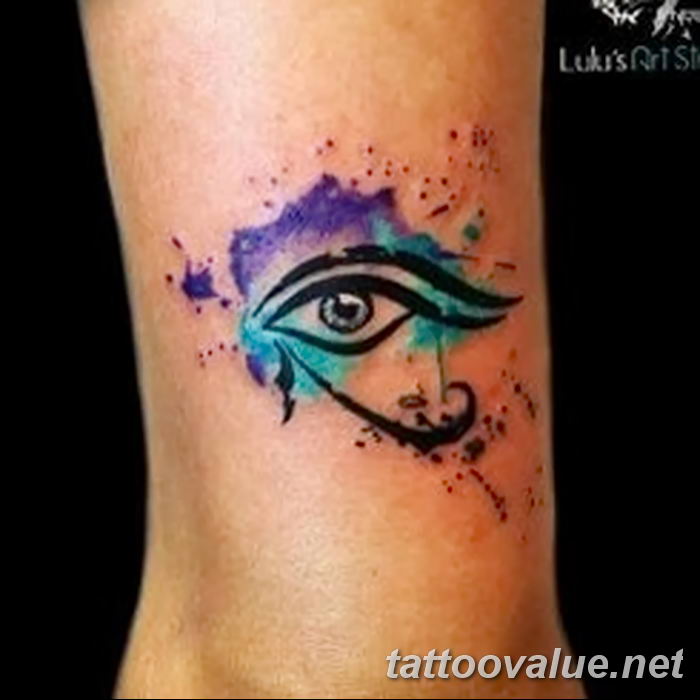 photo of eye tattoo 27.11.2018 №360 - an example of a finished eye tattoo - tattoovalue.net