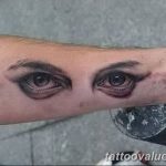 photo of eye tattoo 27.11.2018 №363 - an example of a finished eye tattoo - tattoovalue.net