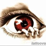 photo of eye tattoo 27.11.2018 №367 - an example of a finished eye tattoo - tattoovalue.net