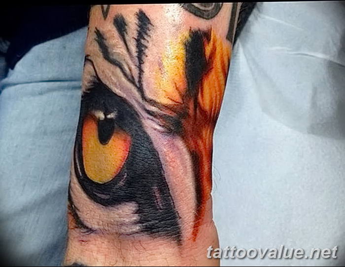 photo of eye tattoo 27.11.2018 №369 - an example of a finished eye tattoo - tattoovalue.net