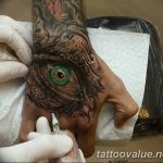 photo of eye tattoo 27.11.2018 №374 - an example of a finished eye tattoo - tattoovalue.net
