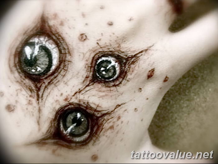 photo of eye tattoo 27.11.2018 №379 - an example of a finished eye tattoo - tattoovalue.net