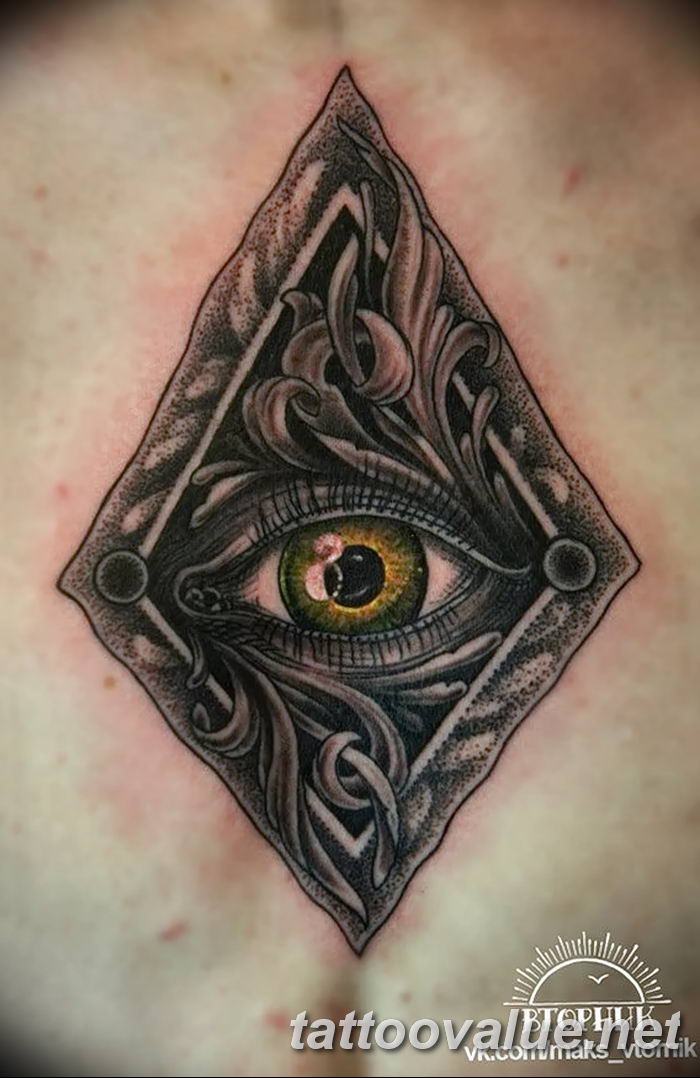 photo of eye tattoo 27.11.2018 №385 - an example of a finished eye tattoo - tattoovalue.net
