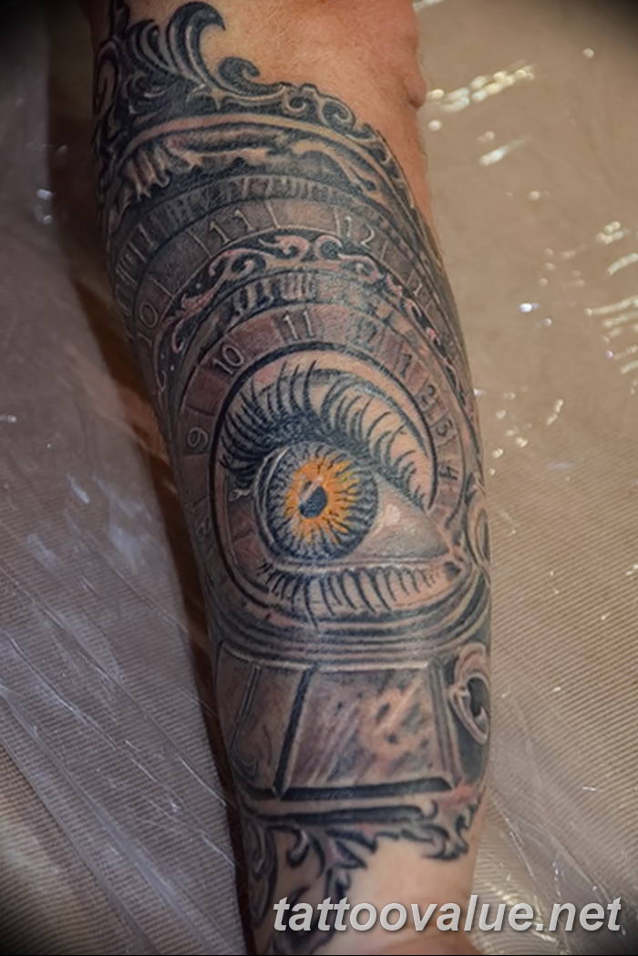 photo of eye tattoo 27.11.2018 №403 - an example of a finished eye tattoo - tattoovalue.net
