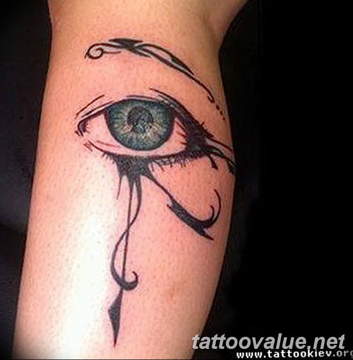 photo of eye tattoo 27.11.2018 №407 - an example of a finished eye tattoo - tattoovalue.net