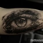 photo of eye tattoo 27.11.2018 №416 - an example of a finished eye tattoo - tattoovalue.net
