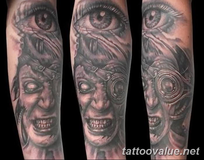 photo of eye tattoo 27.11.2018 №419 - an example of a finished eye tattoo - tattoovalue.net
