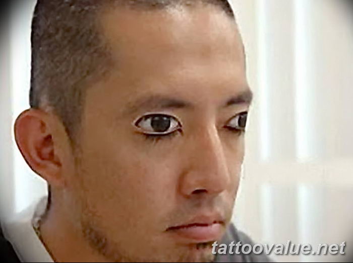 photo of eye tattoo 27.11.2018 №420 - an example of a finished eye tattoo - tattoovalue.net