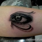 photo of eye tattoo 27.11.2018 №422 - an example of a finished eye tattoo - tattoovalue.net