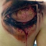 photo of eye tattoo 27.11.2018 №424 - an example of a finished eye tattoo - tattoovalue.net