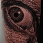 photo of eye tattoo 27.11.2018 №429 - an example of a finished eye tattoo - tattoovalue.net