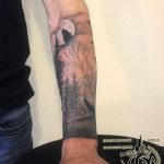photo of wolf tattoo 27.11.2018 №403 - an example of a finished wolf tattoo - tattoovalue.net