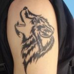 photo of wolf tattoo 27.11.2018 №004 - an example of a finished wolf tattoo - tattoovalue.net