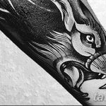 photo of wolf tattoo 27.11.2018 №013 - an example of a finished wolf tattoo - tattoovalue.net