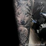 photo of wolf tattoo 27.11.2018 №015 - an example of a finished wolf tattoo - tattoovalue.net