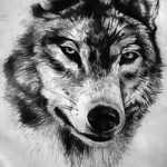 photo of wolf tattoo 27.11.2018 №018 - an example of a finished wolf tattoo - tattoovalue.net